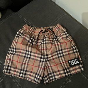 Burberry swim trunks size 4-5 toddler boy